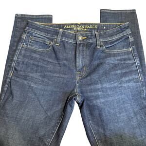 American Eagle Extreme Flex 4 Skinny Fit Jeans, Dark Wash Stretch, Men's 32x32